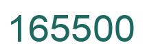 Número 165500 imagen verde
