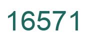 Number 16571 green image