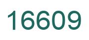 Number 16609 green image