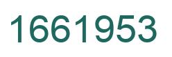Number 1661953 green image