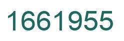 Number 1661955 green image