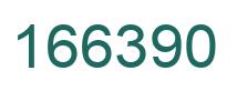 Number 166390 green image