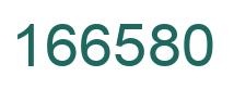 Number 166580 green image