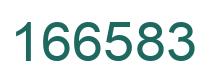 Number 166583 green image