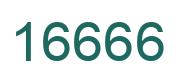 Number 16666 green image