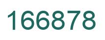 Number 166878 green image