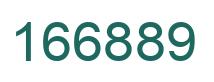 Number 166889 green image