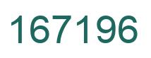 Number 167196 green image