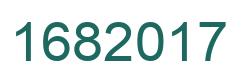 Number 1682017 green image