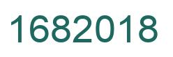 Number 1682018 green image