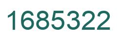 Número 1685322 imagen verde