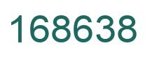 Number 168638 green image