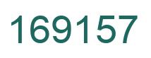 Number 169157 green image
