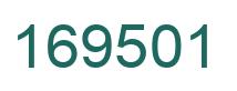 Número 169501 imagen verde