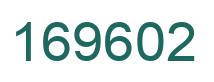 Number 169602 green image