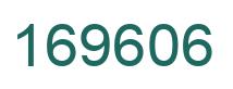 Number 169606 green image