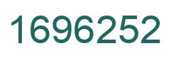 Number 1696252 green image