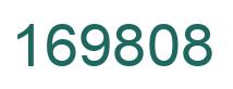 Number 169808 green image