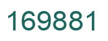 Number 169881 green image