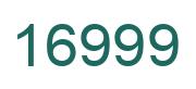 Número 16999 imagen verde