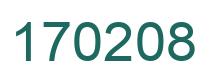 Number 170208 green image