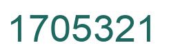 Number 1705321 green image