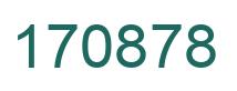 Number 170878 green image