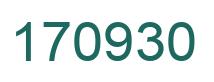 Number 170930 green image
