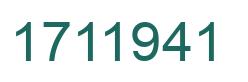 Número 1711941 imagen verde