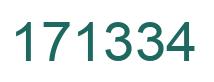 Number 171334 green image