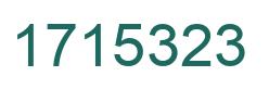 Number 1715323 green image