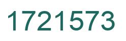 Number 1721573 green image
