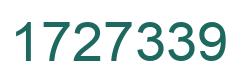 Number 1727339 green image