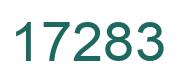 Number 17283 green image