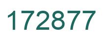Number 172877 green image