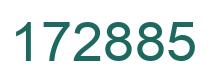 Number 172885 green image