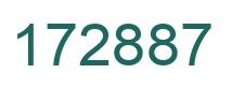Number 172887 green image