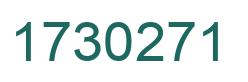 Number 1730271 green image