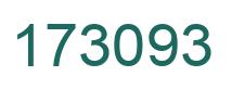 Number 173093 green image