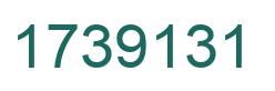Number 1739131 green image