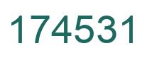 Número 174531 imagen verde