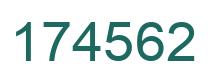 Número 174562 imagen verde