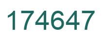 Número 174647 imagen verde