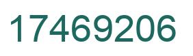 Número 17469206 imagen verde