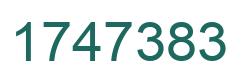 Número 1747383 imagen verde