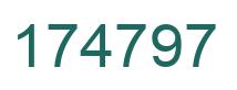 Número 174797 imagen verde