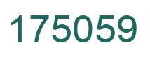 Number 175059 green image