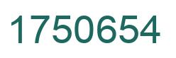 Number 1750654 green image