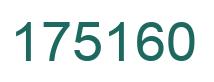 Number 175160 green image