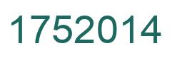 Number 1752014 green image